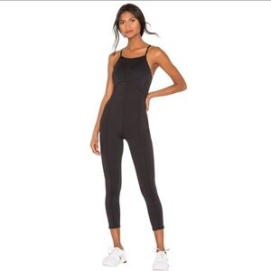 Free People fp movement side to side performance jumpsuit in black sz medium
